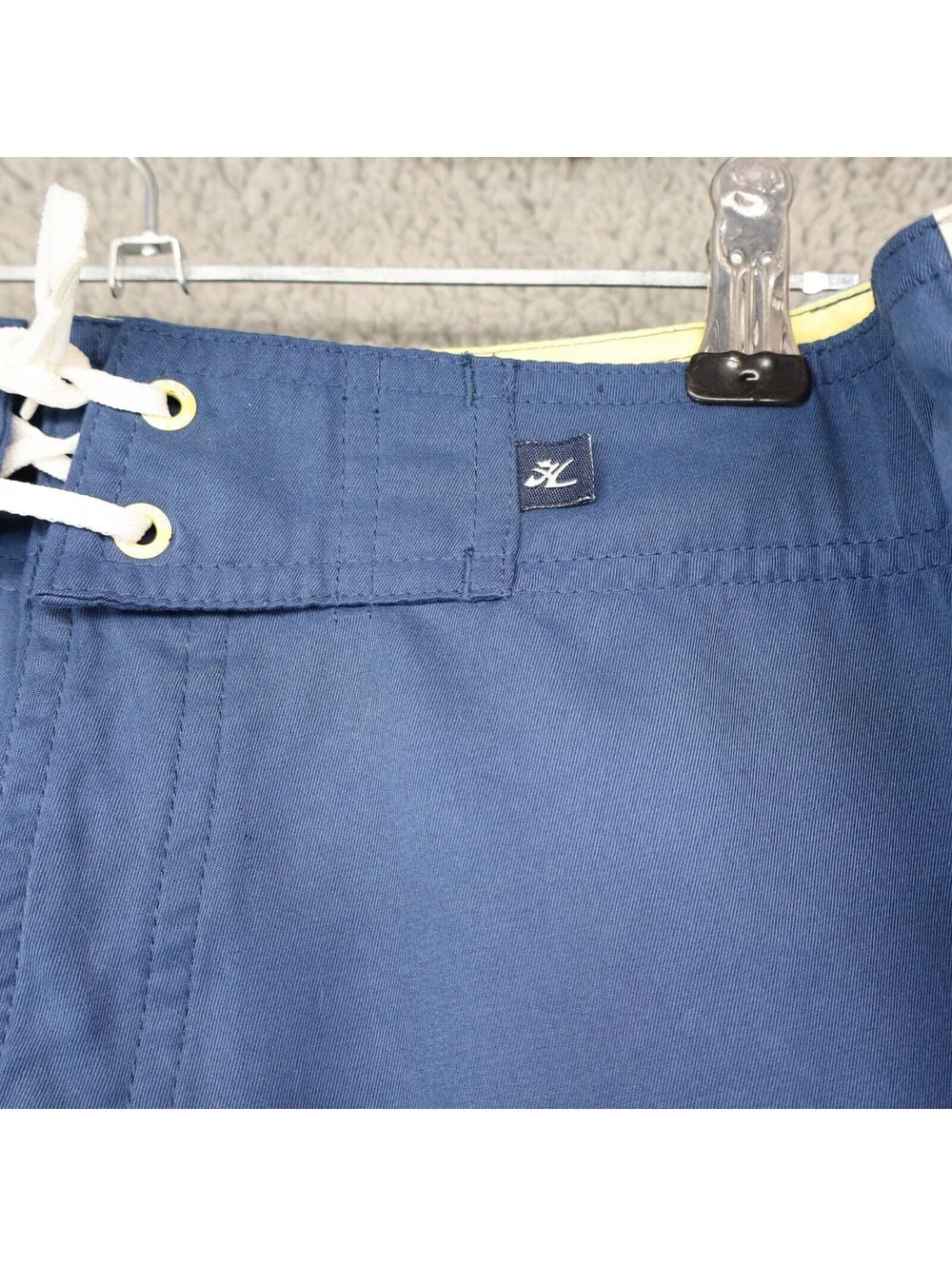 Hobie Swim Shorts Men Large Nylon Surf Trunks 34W Blue